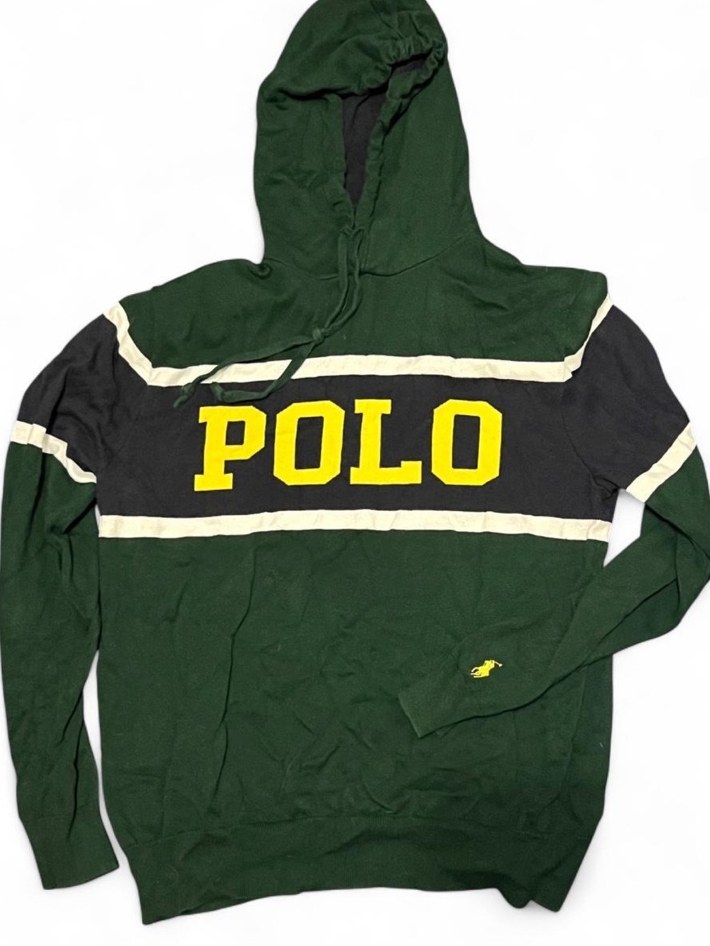 100% Cotton Polo by Ralph Lauren Men’s Hooded Pullover Sweater